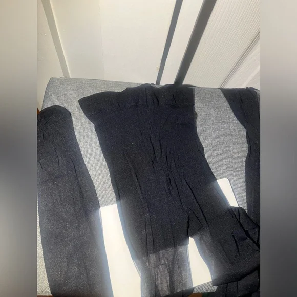 Alexander Wang Black and Silver Rhinestone Stockings - Picture 3 of 3